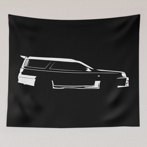 Item preview, Stagea 260RS Autech (WC34) Minimalist Car Silhouette (White) designed and sold by FearnCreative.