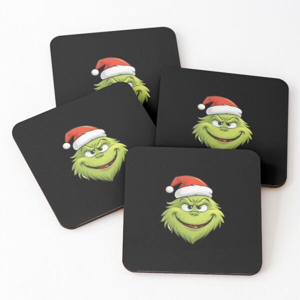 Item preview, Grinch Happy Christmas – Funny Festive Green Face Holiday Art designed and sold by Wendy Darion.