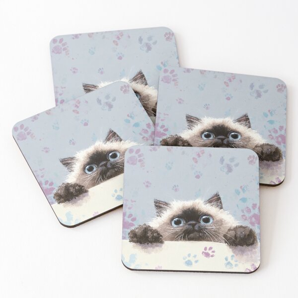 Item preview, Himalayan Cat Peeking over Wall 02 designed and sold by Elisabeth Lucas.