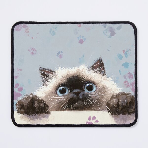 Item preview, Himalayan Cat Peeking over Wall 02 designed and sold by Elisabeth Lucas.