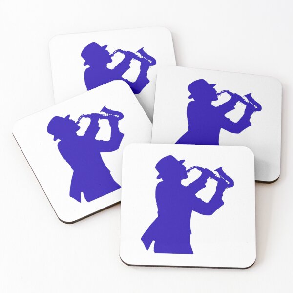 Item preview, The silhouette of a person playing a saxophone designed and sold by Aariq.