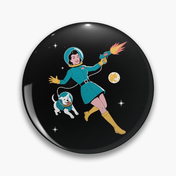 Item preview, Space Pin-Up & Astro Pup designed and sold by AmparoBoyle.