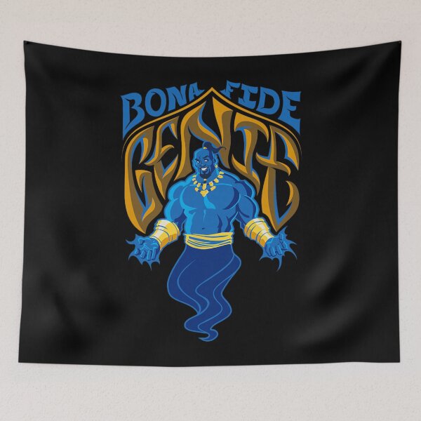 Item preview, Genie Bona Fide – Blue Magic Spirit Retro Artwork Design designed and sold by Wendy Darion.