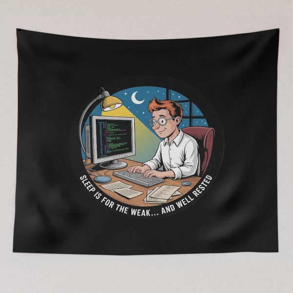 Item preview, Sleep is for The weak (Nerd Edition) designed and sold by AmparoBoyle.