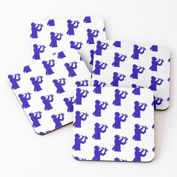 Item preview, The silhouette of a person playing a saxophone_side view designed and sold by Aariq.