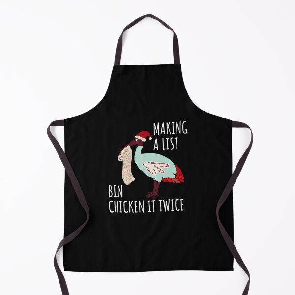 Item preview, christmas bin chicken australian ibis funny black background designed and sold by PatrickJGray.