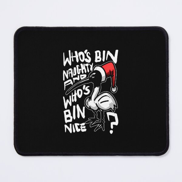 Item preview, Christmas Bin Chicken T Shirt - Australian Bin Chicken Christmas Themed Tee With Quote Who'S Bin Naughty Featuring An Aussie Ibis Bird  designed and sold by PatrickJGray.