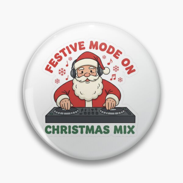 Item preview, Santa Claus DJ Christmas Mix Festive Mode On. Rave Santa Claus Festive Sticker. designed and sold by ZyVoAli.