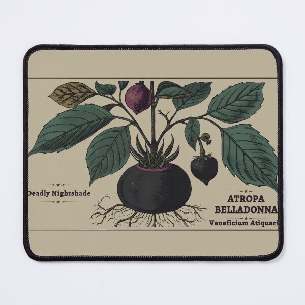 Item preview, Vintage Belladonna Print | Dark Academia Botanical Illustration | Scholar Decor designed and sold by JACI'S STORE.