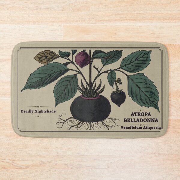 Item preview, Vintage Belladonna Print | Dark Academia Botanical Illustration | Scholar Decor designed and sold by JACI'S STORE.