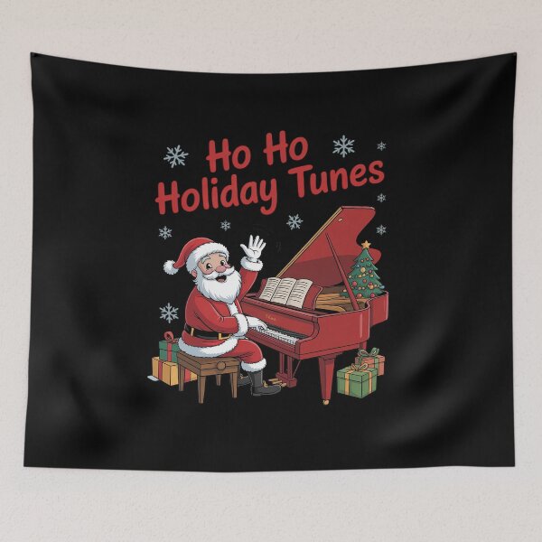 Item preview, Santa Playing Piano Holiday Chrismas Xmas Pajama designed and sold by VasilisLamArt.