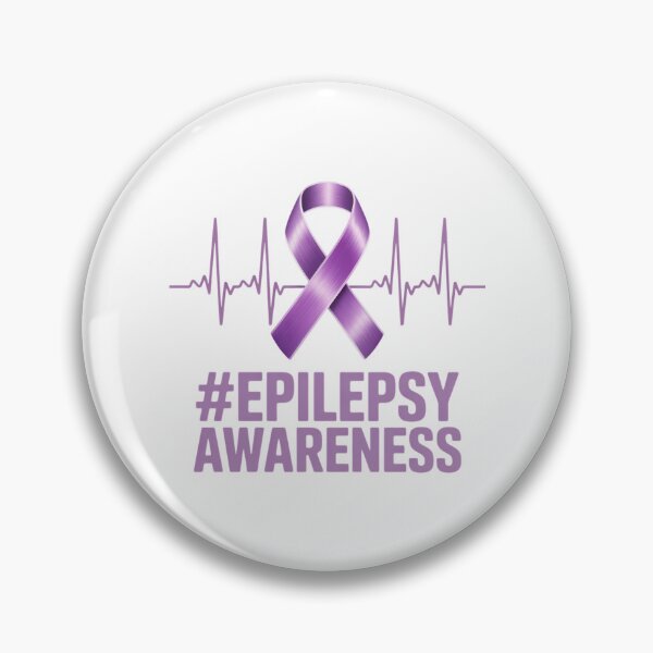 Item preview, Heartbeat Ribbon Purple Epilepsy Awareness Month Support designed and sold by VENOM0RIOT.