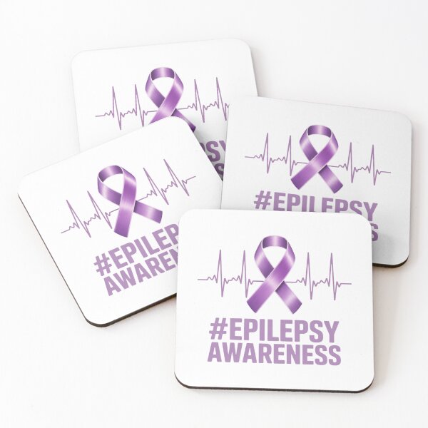 Item preview, Heartbeat Ribbon Purple Epilepsy Awareness Month Support designed and sold by VENOM0RIOT.