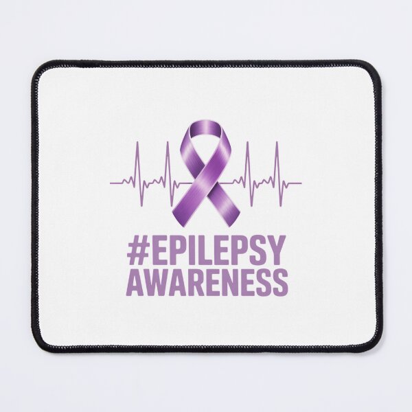Item preview, Heartbeat Ribbon Purple Epilepsy Awareness Month Support designed and sold by VENOM0RIOT.