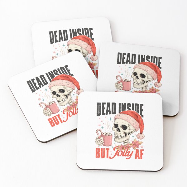 Item preview, Dead Inside But Jolly Af Christmas Skull  designed and sold by PatrickJGray.