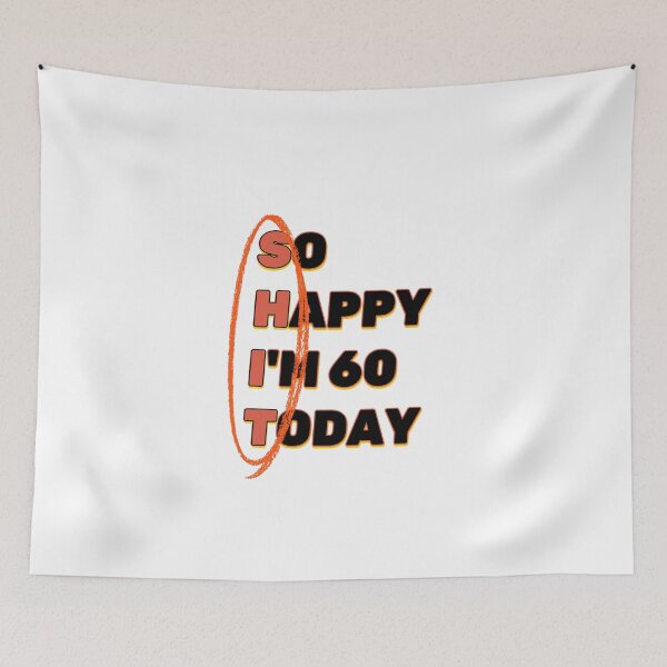 Item preview, Funny 60th Birthday SHIT Design designed and sold by luminous-studio.