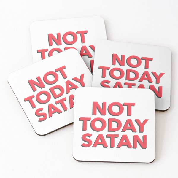 Item preview, Not Today Satan designed and sold by The Cozy Cauldron.