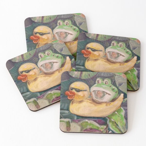 Item preview, Frogs of the Free World ducky designed and sold by Liz HL Art Shop.