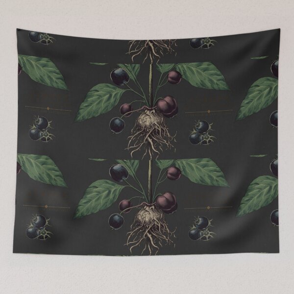 Item preview, Vintage Belladonna Print | Dark Academia Botanical Illustration | Scholar Decor designed and sold by JACI'S STORE.