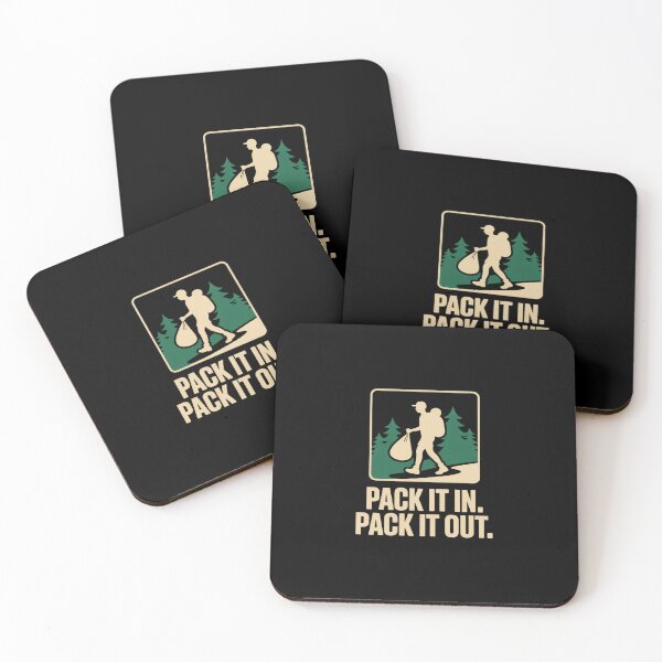 Item preview, Pack It in Pack It Out Sign Outdoor Nature Conservation designed and sold by khorbiasieno.