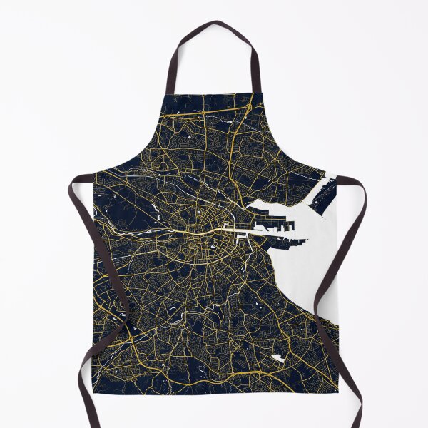 Item preview, Dublin City Map of Ireland - Gold Art Deco designed and sold by deMAP.