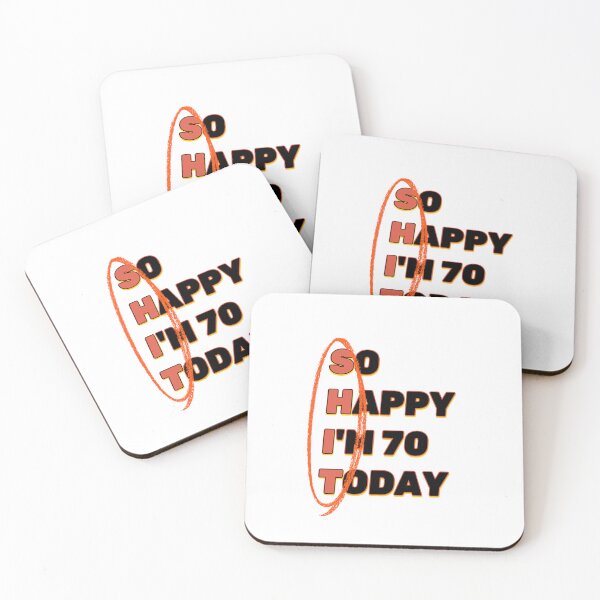 Item preview, Funny 70th Birthday SHIT Design designed and sold by luminous-studio.