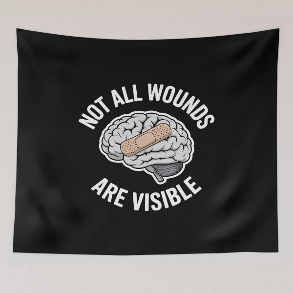 Item preview, Not All Wounds are Visible Brain Tumor Neuro Brain Surgery designed and sold by marcusry.
