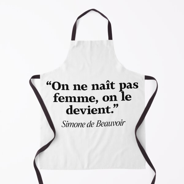 Aperçu de l'œuvre On ne naît pas femme, on le devient. Simone de Beauvoir – expression littéraire minimaliste créée et vendue par La Boutique des Ecrivains.