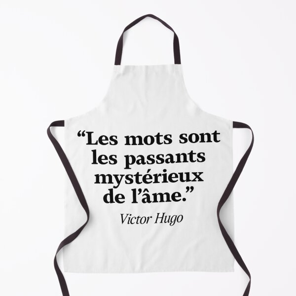 Item preview, Words are the mysterious passers-by of the soul. Victor Hugo – minimalist literary expression designed and sold by La Boutique des Ecrivains.