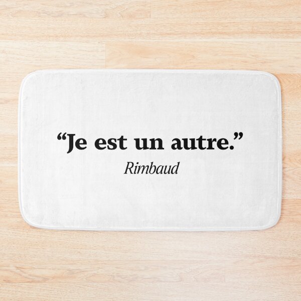 Item preview, I am another – poetic quote from Rimbaud designed and sold by La Boutique des Ecrivains.