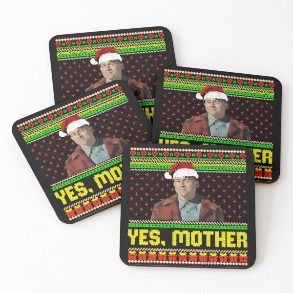 Item preview, Charlie Hunnam (Ed Gein) Yes Mother Funny Christmas Meme designed and sold by PugPuppyLife.