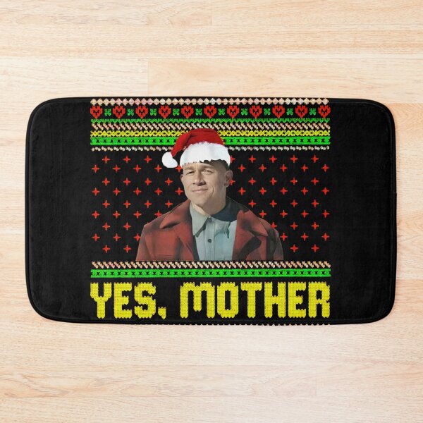 Item preview, Charlie Hunnam (Ed Gein) Yes Mother Funny Christmas Meme designed and sold by PugPuppyLife.