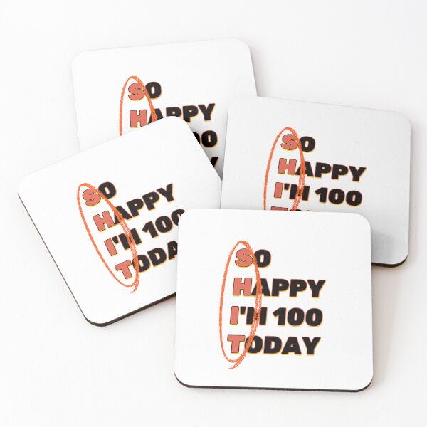 Item preview, Funny 100th Birthday SHIT Design designed and sold by luminous-studio.