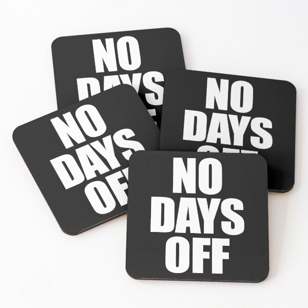 Item preview, No Days Off - Hustler Mindset Motivational Quote designed and sold by kamalasyakila.