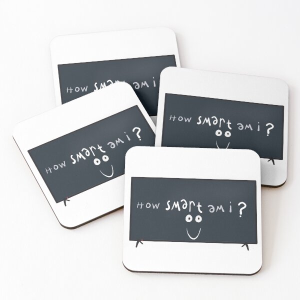 Item preview, How Smart Am I? funny Modern TV Screen Displaying a Curious Question About Intelligence designed and sold by Beautiful art store.