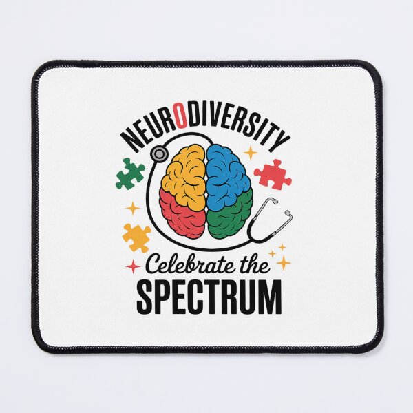 Item preview, Neurodiversity Celebrate The Spectrum Brain Autism Awareness designed and sold by MinaReinger.