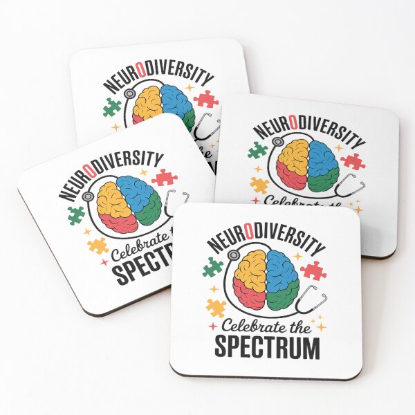 Item preview, Neurodiversity Celebrate The Spectrum Brain Autism Awareness designed and sold by MinaReinger.