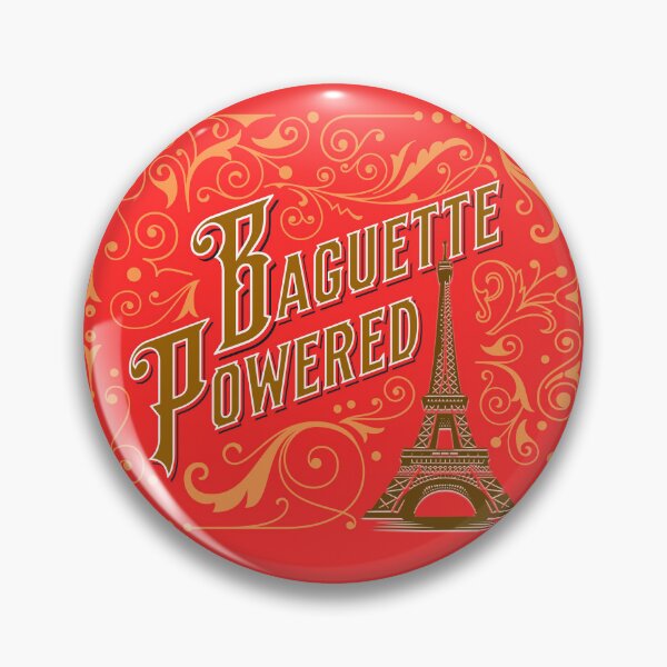 Item preview, Baguette Powered – French Humor & Paris Pride Design designed and sold by FrancophileFun.