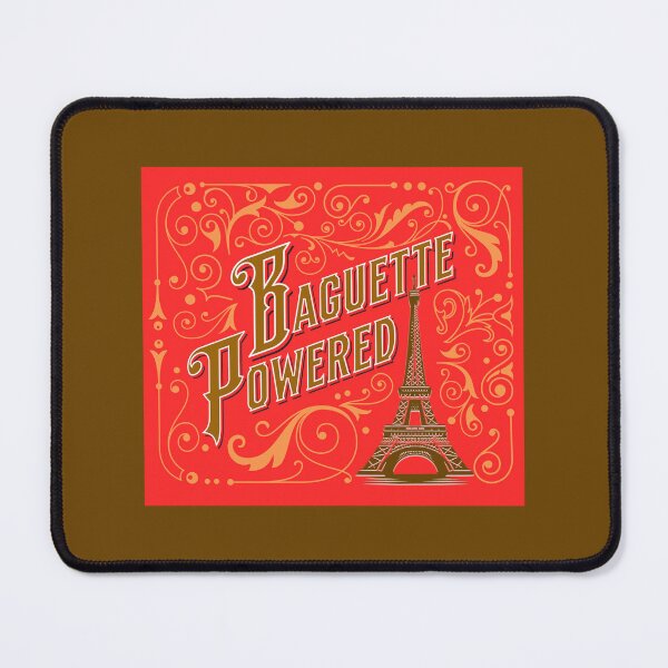 Item preview, Baguette Powered – French Humor & Paris Pride Design designed and sold by FrancophileFun.