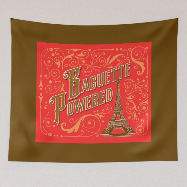Item preview, Baguette Powered – French Humor & Paris Pride Design designed and sold by FrancophileFun.