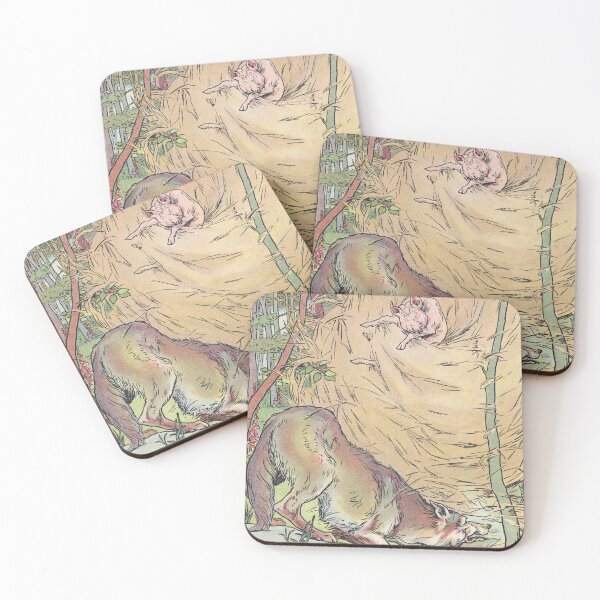 Item preview, 'Three little pigs' and the Big Bad Wolf by Joseph Jacobs designed and sold by Filologica.