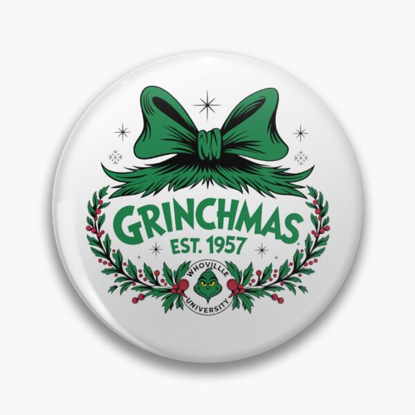 Item preview, Grinch Christmas Vintage Wreath Design – Merry Grinchmas Holiday Art designed and sold by juniaheneili.