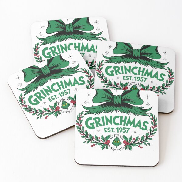 Item preview, Grinch Christmas Vintage Wreath Design – Merry Grinchmas Holiday Art designed and sold by juniaheneili.