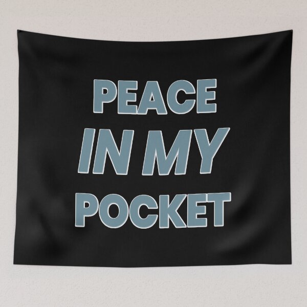 Item preview, PEACE IN MY POCKET – Poetic Calm Word Art  designed and sold by SmartDesigner-.