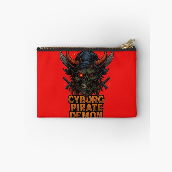 Item preview, Cyborg Pirate Demon – Half Mecha Skull Illustration designed and sold by Thaivi Design.