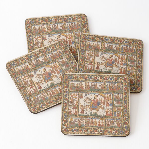 Item preview, Royal Procession in Traditional Phad Style designed and sold by digisetumedia.