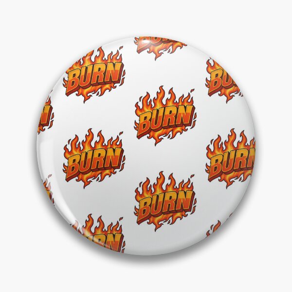 Item preview, BURN – Bold Retro Flame Graphic Design designed and sold by EverlaPrints.