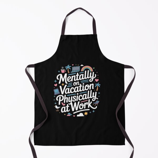 Item preview, Mentally on Vacation Physically at Work Office Quote designed and sold by DrewLeuschke.