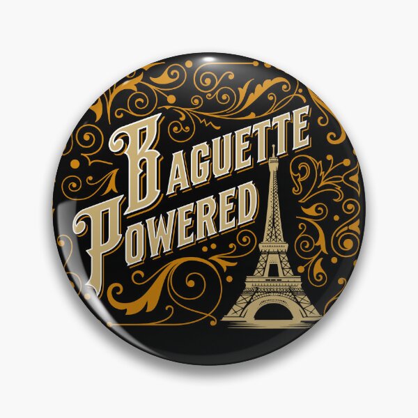 Item preview, Baguette Powered – French Humor & Paris Pride Design designed and sold by FrancophileFun.