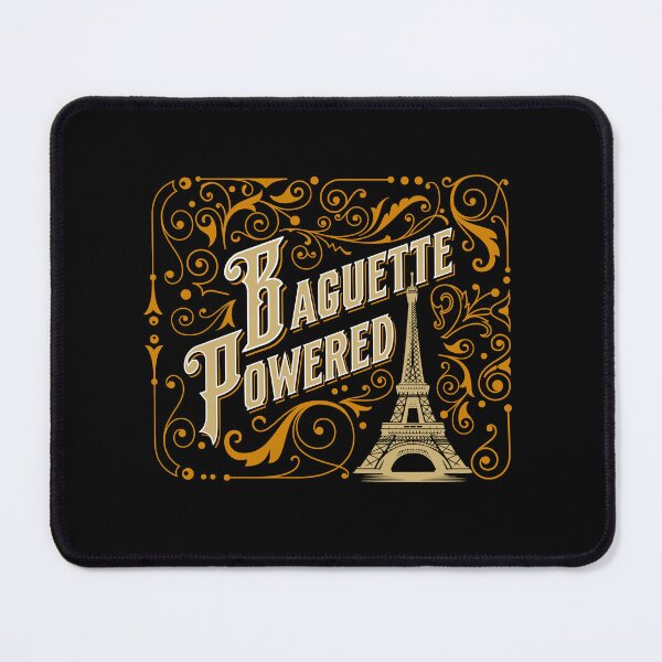 Item preview, Baguette Powered – French Humor & Paris Pride Design designed and sold by FrancophileFun.